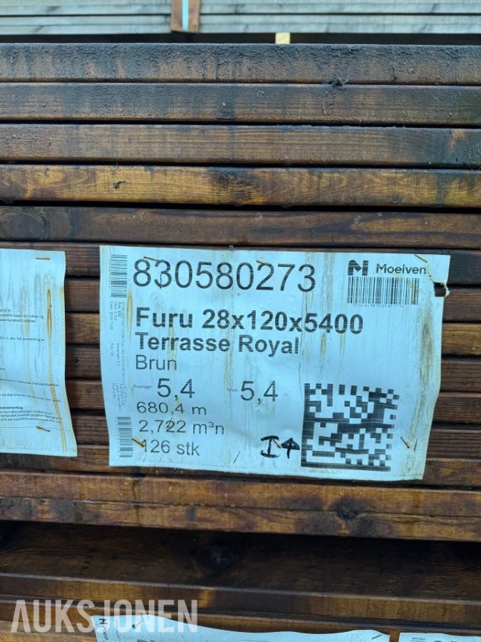 FURU 28X120X5400 TERRASSE KL1 ROYAL BRUN 126 Stk