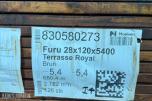 FURU 28X120X5400 TERRASSE KL1 ROYAL BRUN 126 Stk