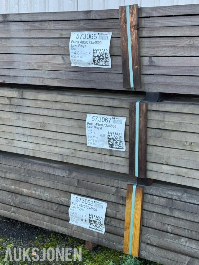 FURU 48X073X4800 SPILE ROYAL GRÅ