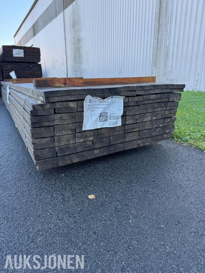 Furu 28x120x4200 Terrassebord Royal Grå 126 stk