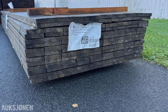 Furu 28x120x4200 Terrassebord Royal Grå 126 stk
