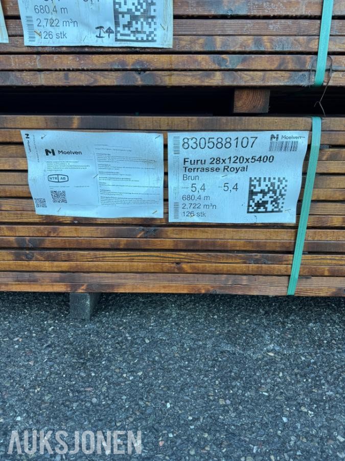 FURU 28X120X5400 TERRASSE KL1 ROYAL BRUN 126 Stk