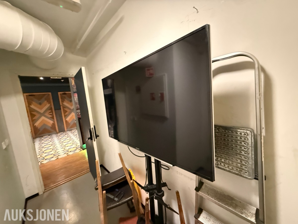 Grundig flatskjerm-TV med gulvstativ