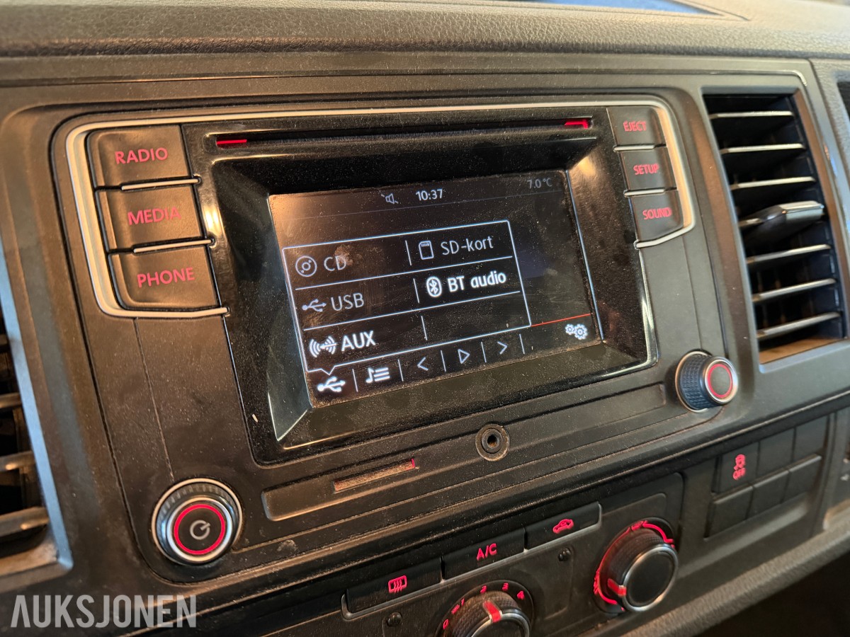 2017 VOLKSWAGEN TRANSPORTER 2,0 TDI 4MOTION WEBASTO HENGERFESTE
