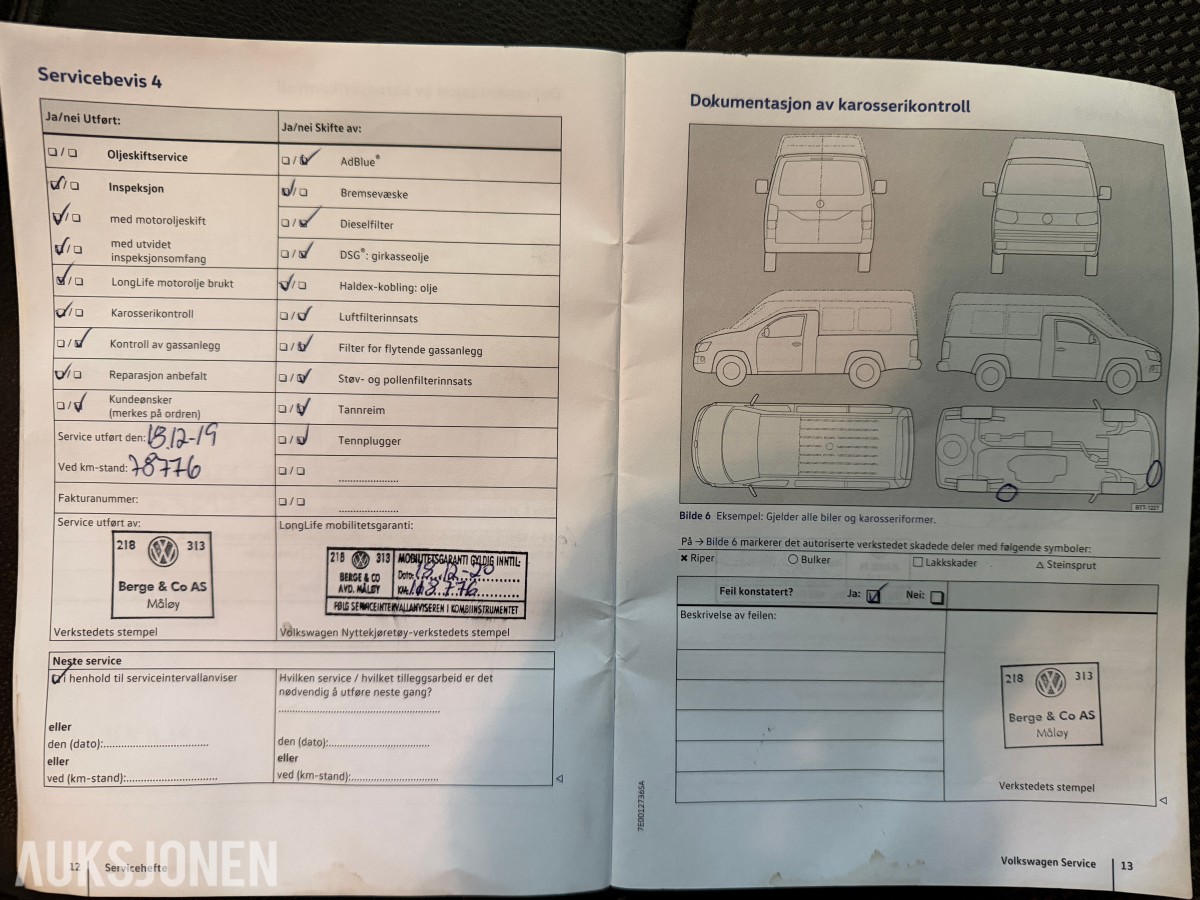 2017 VOLKSWAGEN TRANSPORTER 2,0 TDI 4MOTION WEBASTO HENGERFESTE