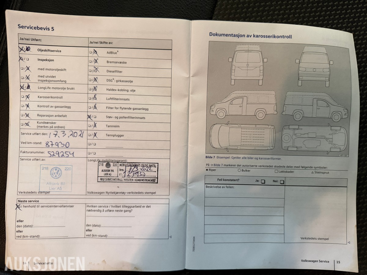 2017 VOLKSWAGEN TRANSPORTER 2,0 TDI 4MOTION WEBASTO HENGERFESTE
