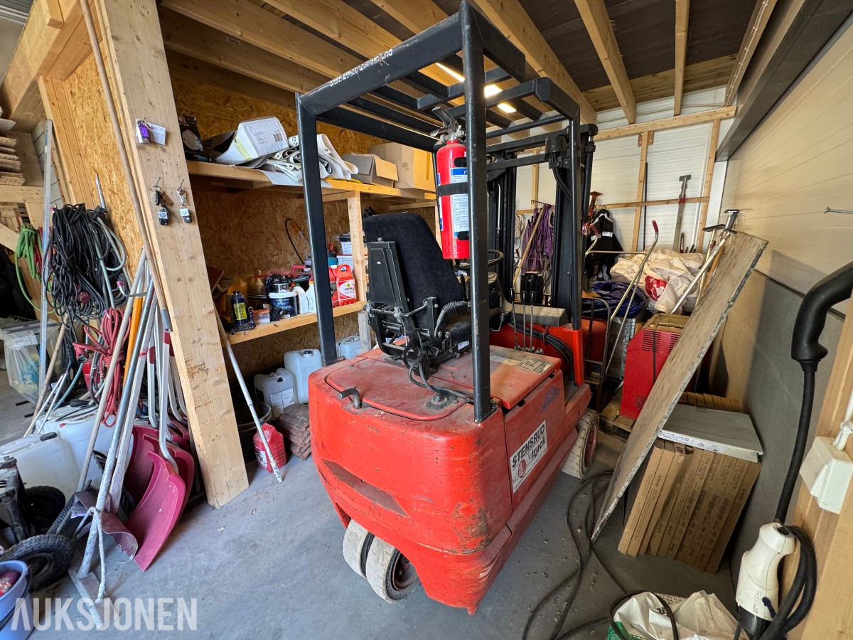 1994 Linde E15Z-02 elektrisk motvektstruck med gafler