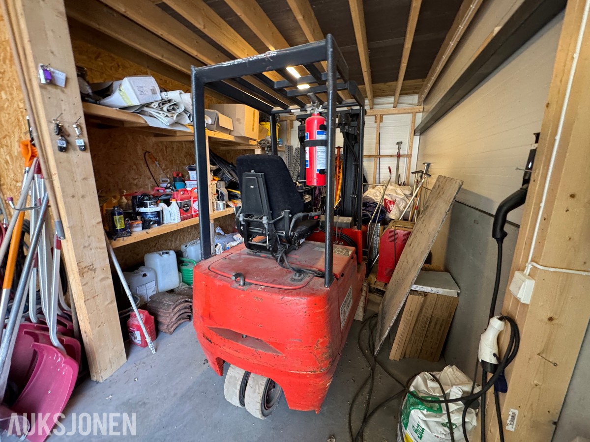 1994 Linde E15Z-02 elektrisk motvektstruck med gafler