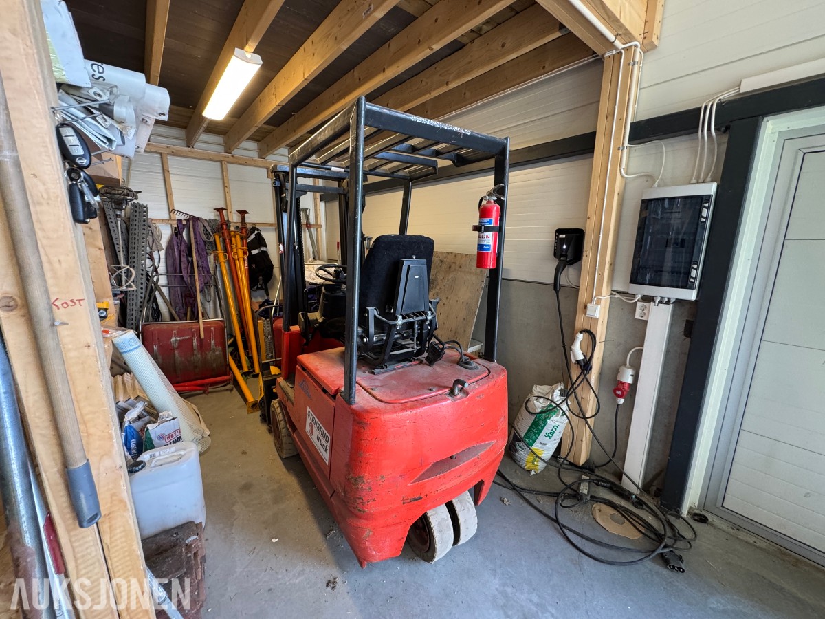1994 Linde E15Z-02 elektrisk motvektstruck med gafler