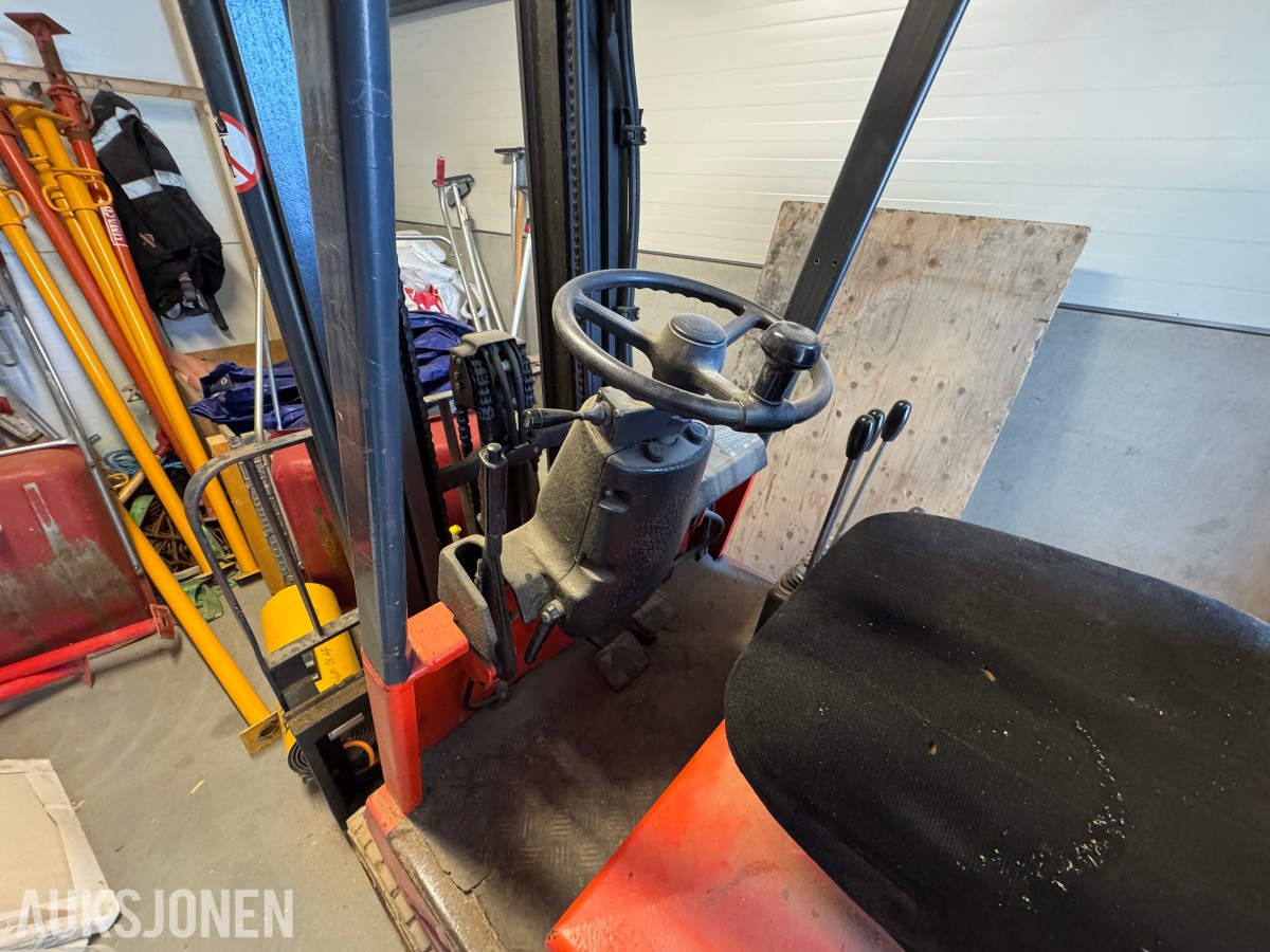 1994 Linde E15Z-02 elektrisk motvektstruck med gafler