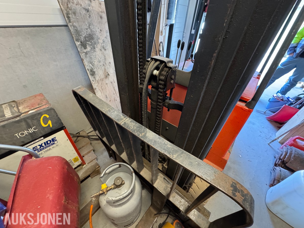 1994 Linde E15Z-02 elektrisk motvektstruck med gafler