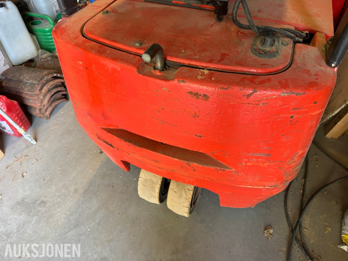 1994 Linde E15Z-02 elektrisk motvektstruck med gafler