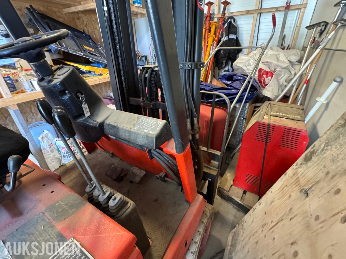 1994 Linde E15Z-02 elektrisk motvektstruck med gafler