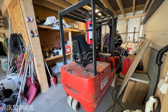 1994 Linde E15Z-02 elektrisk motvektstruck med gafler