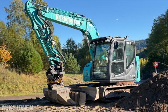 2020 Kobelco SK75SR-7 Gravemaskin med 2 skuffer - Engcon tiltrotator