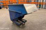 AJ åpen tippcontainer for truck med hjul