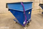 AJ åpen tippcontainer for truck med hjul