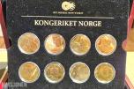 Kongeriket Norge Gullbelagte minnemedaljer - Myntsett samling- 1982-1995