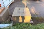 3 stk. galvaniserte lysmaster med 6 stk. betongfundamenter