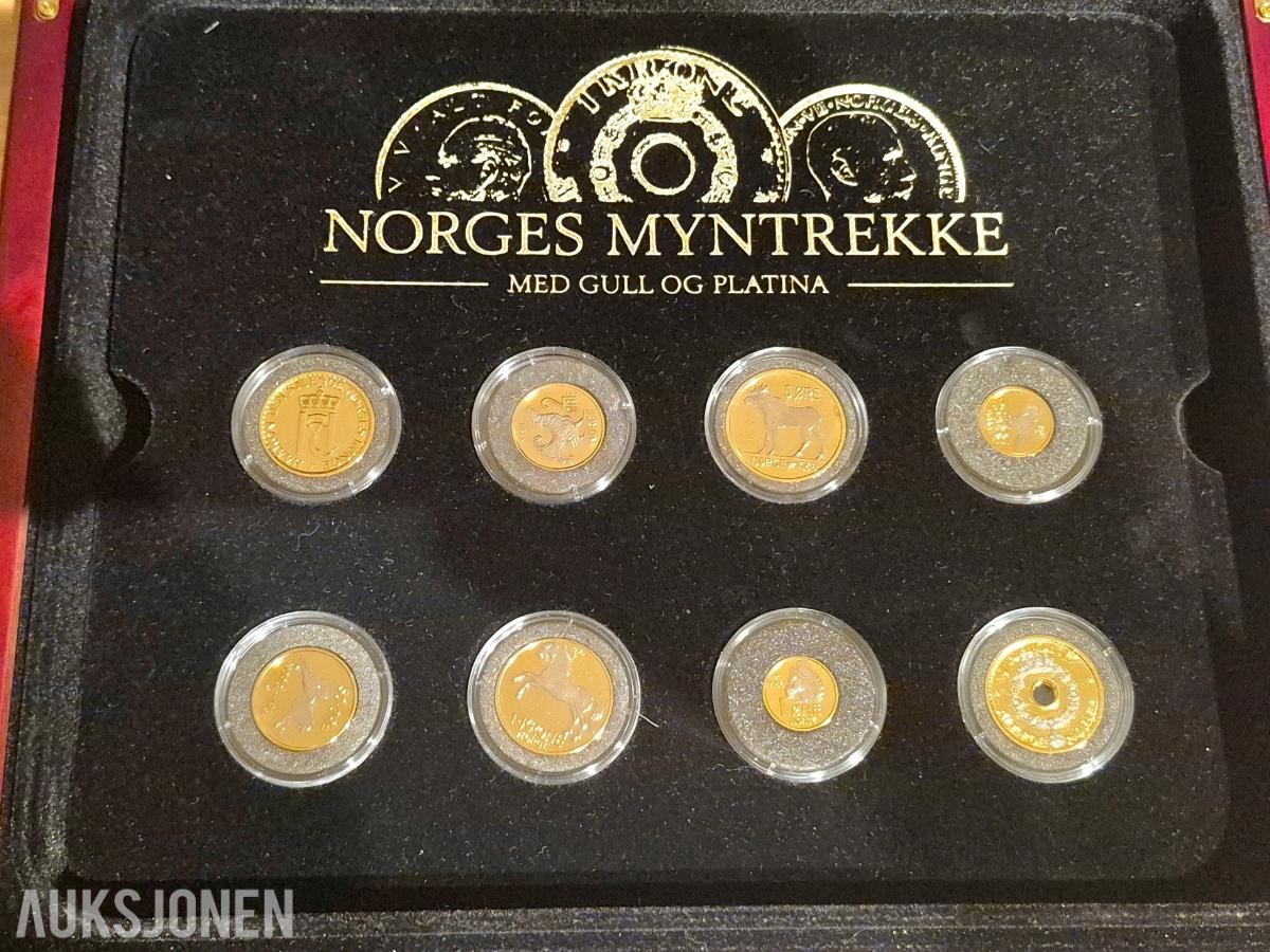 Norges Myntrekke med Gull og Platina Samlerhuset *Ingen minstepris*