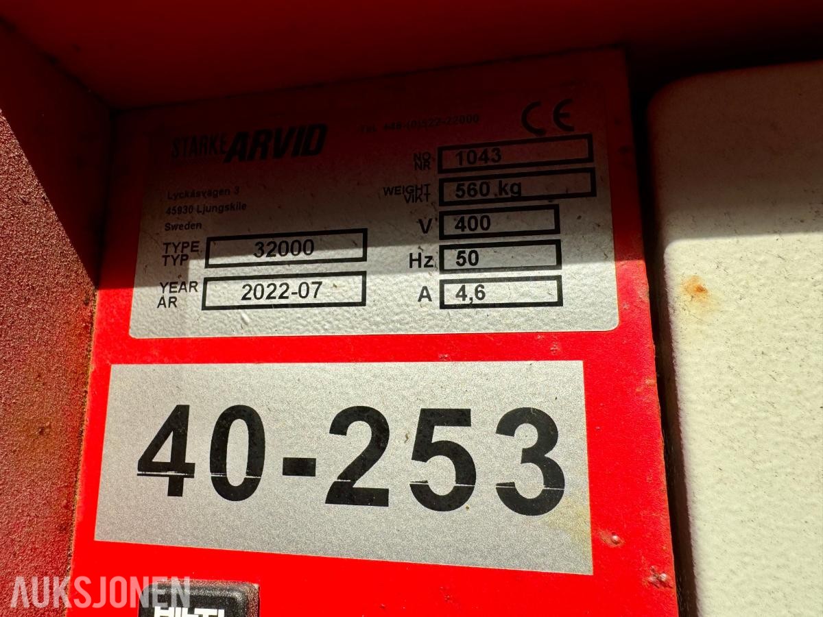 2022 Starke Arvid 32000 Avfallstømmer - 400V - 3-fas
