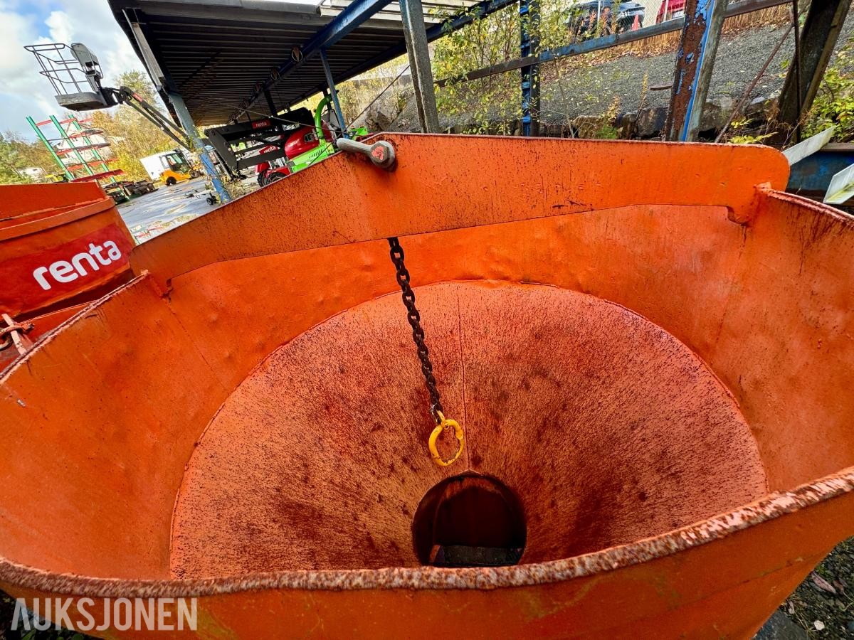 1998 SI-JO Betongtobbe – 1000 liter – Kranløft