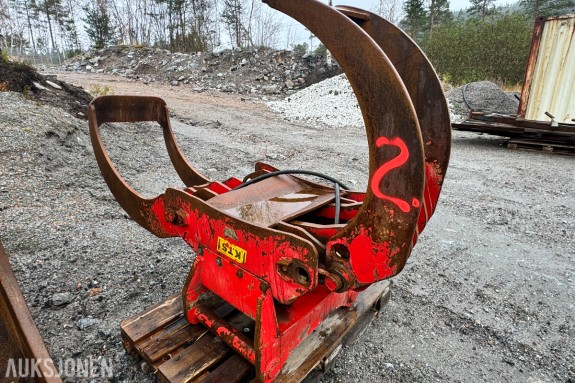 2018 KTS Steinklype / Tømmerklo til gravemaskin - S70 feste - rep.objekt
