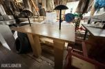 2 STK Stilige spisebord med lamper