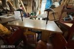 2 STK Stilige spisebord med lamper