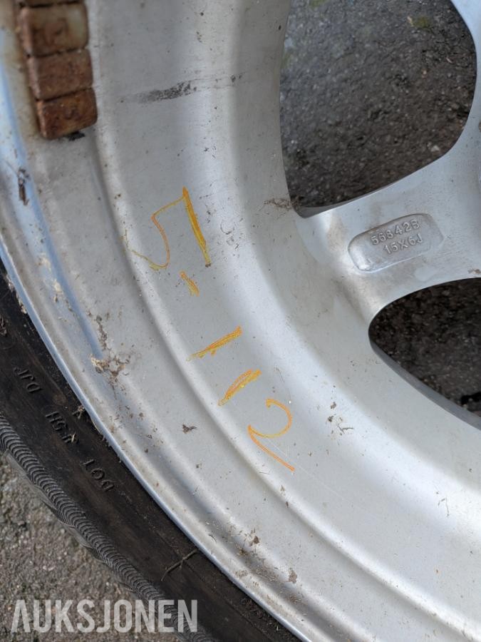 15" 5x112 Hjulsett  205/65-15 Minerva *Ingen minstepris*