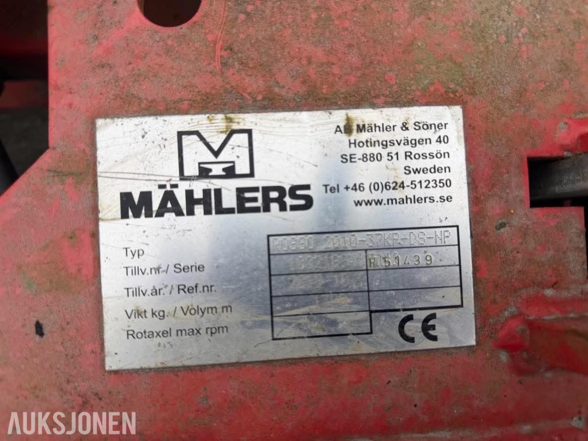 2019 Mählers Rossøplog 3,7meter med slaps