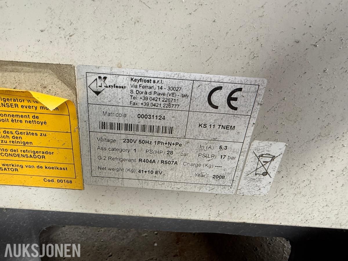 2 STK Kuldeaggregat/kondensatorer - Keyfrost KS11 og KS08