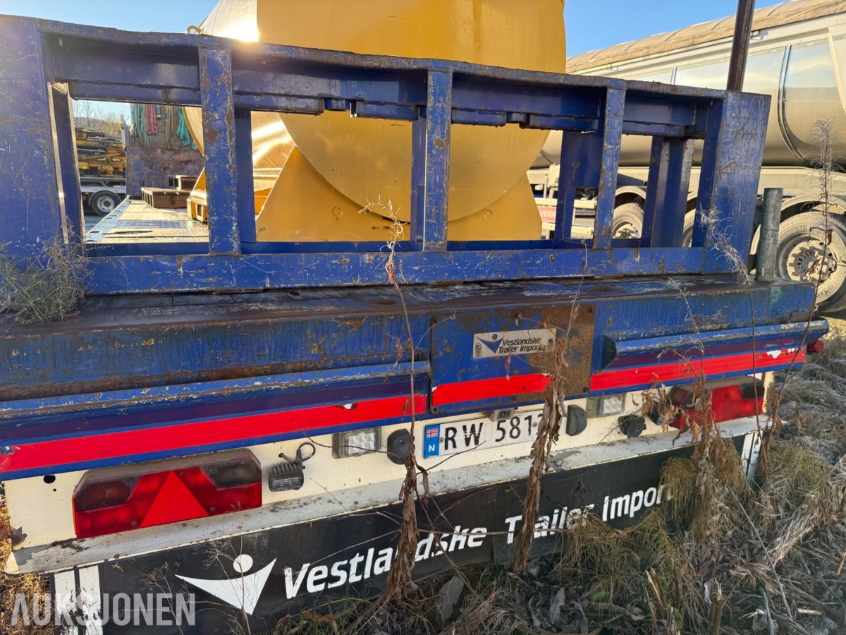 2012 HRD 2-akslet jumbo kransemitrailer, 5,5m Uttrekk