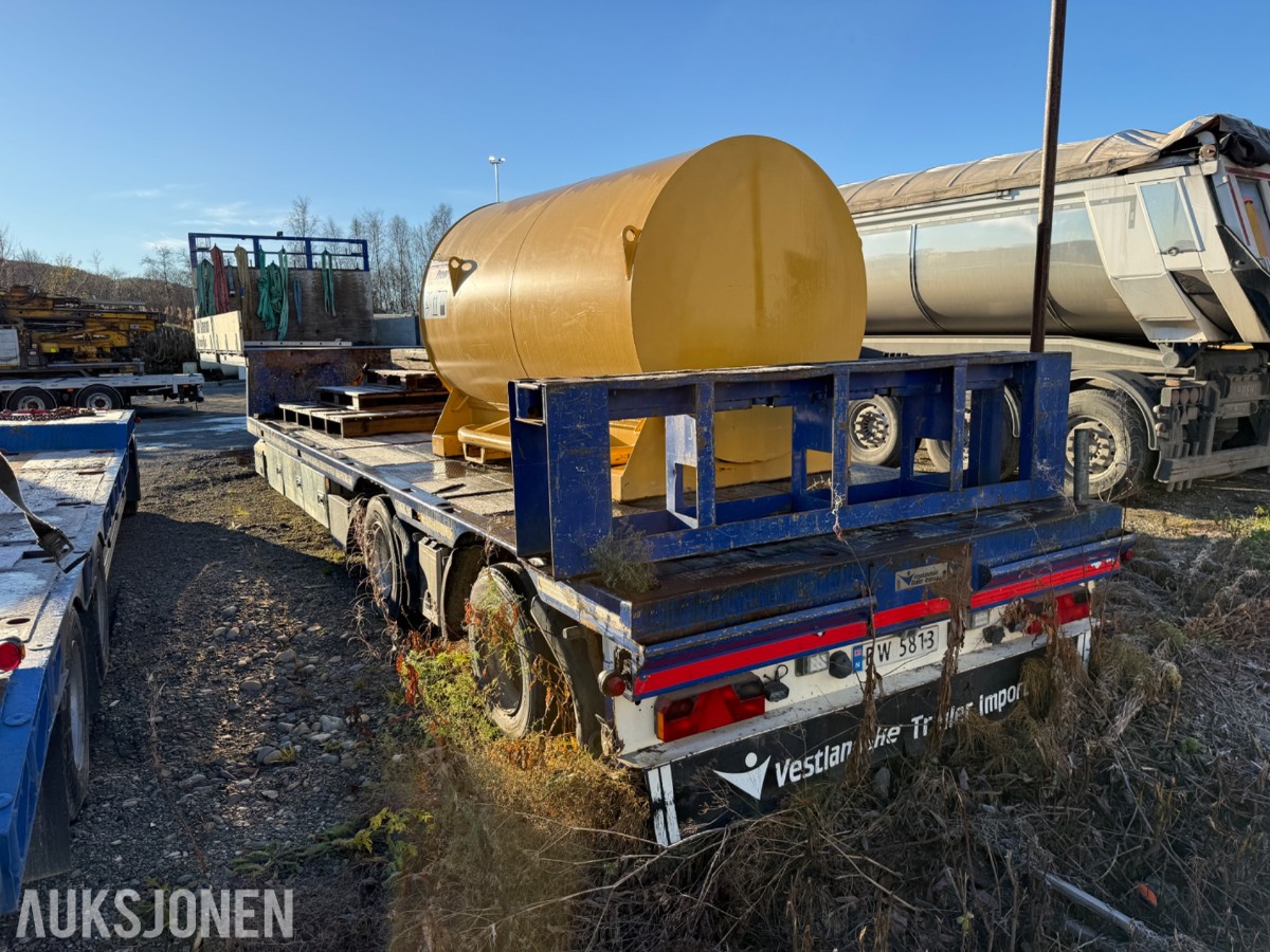2012 HRD 2-akslet jumbo kransemitrailer, 5,5m Uttrekk