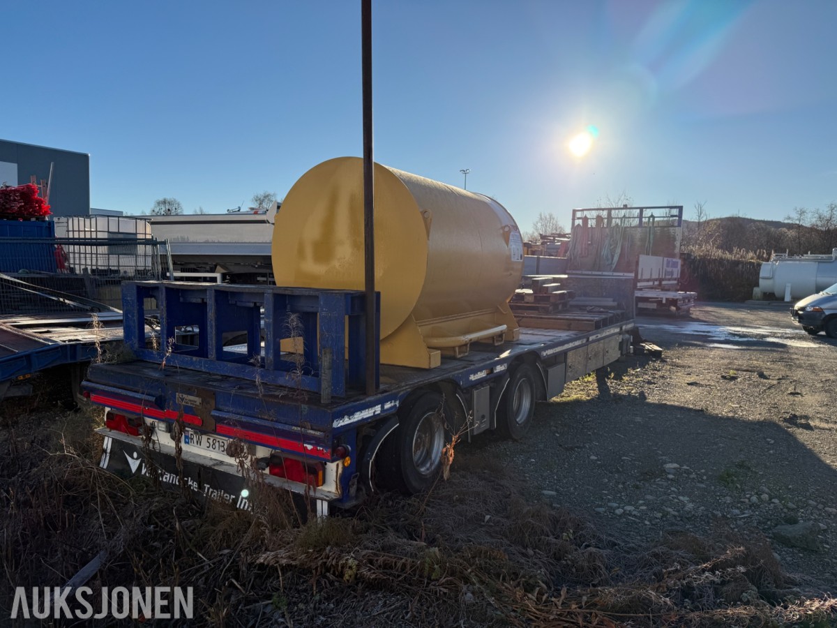 2012 HRD 2-akslet jumbo kransemitrailer, 5,5m Uttrekk