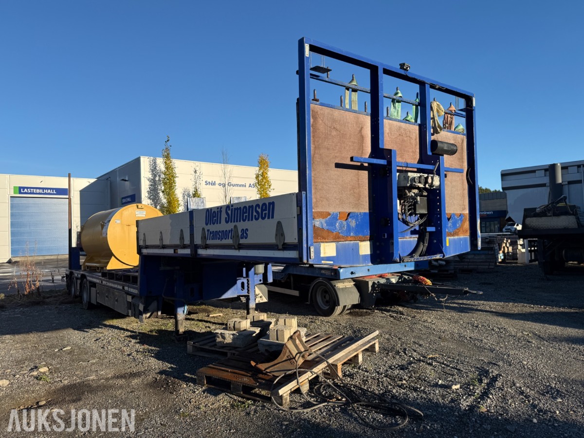 2012 HRD 2-akslet jumbo kransemitrailer, 5,5m Uttrekk