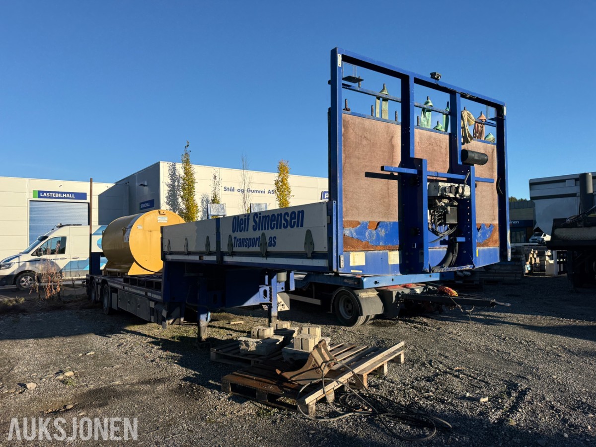 2012 HRD 2-akslet jumbo kransemitrailer, 5,5m Uttrekk