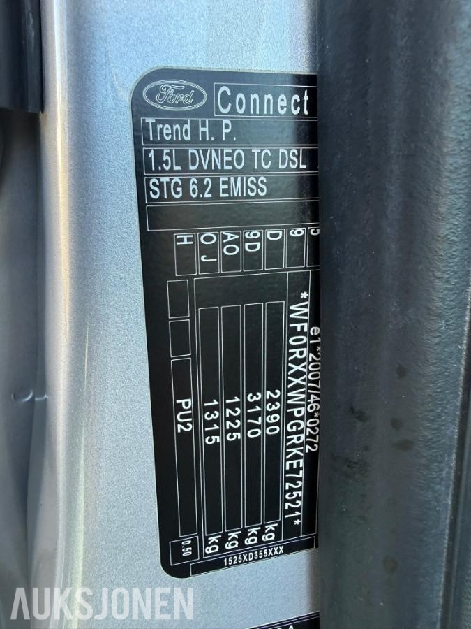 2020 Ford Transit Connect 1.5 TDCI 120HK H.FESTE, 129198km