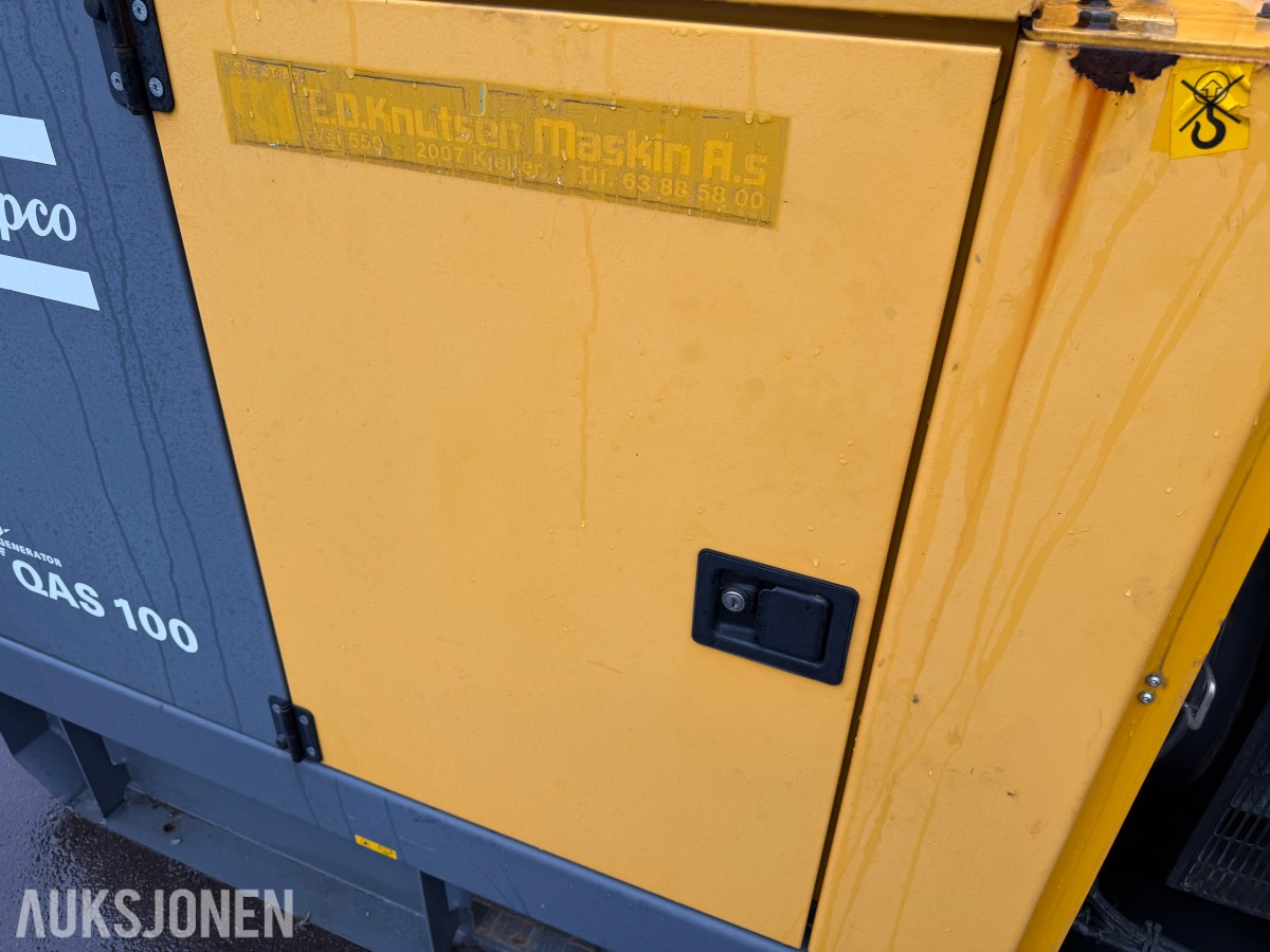 2009 Atlas Copco QAS 100 dieselgenerator 100 kVA