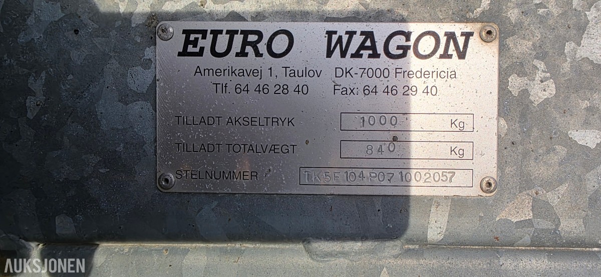 2007 Letthus/Euro Wagon personal-/mannskapsvogn