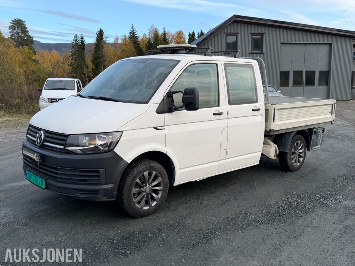 2016 VOLKSWAGEN TRANSPORTER PLAN DOBBELKABIN ACC H.FESTE