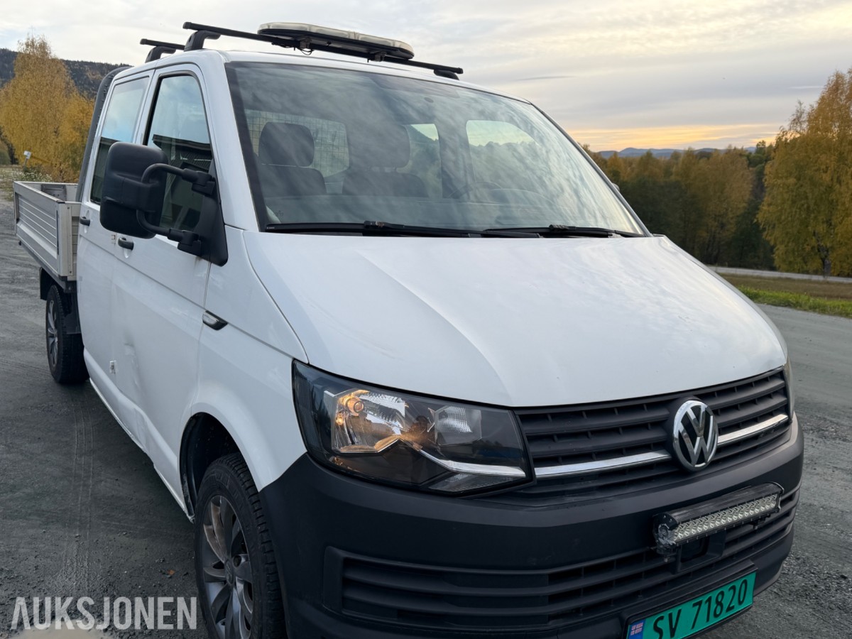 2016 VOLKSWAGEN TRANSPORTER PLAN DOBBELKABIN ACC H.FESTE