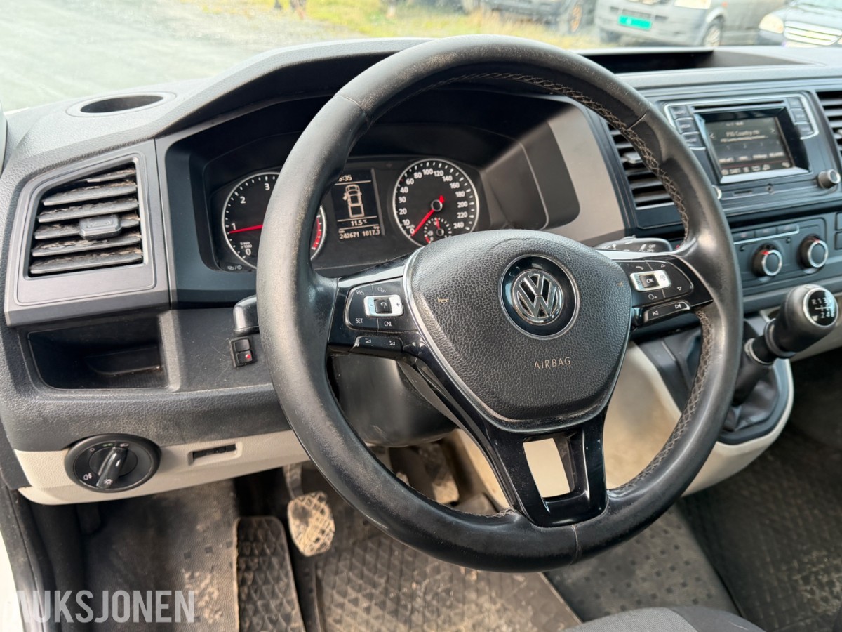 2016 VOLKSWAGEN TRANSPORTER PLAN DOBBELKABIN ACC H.FESTE