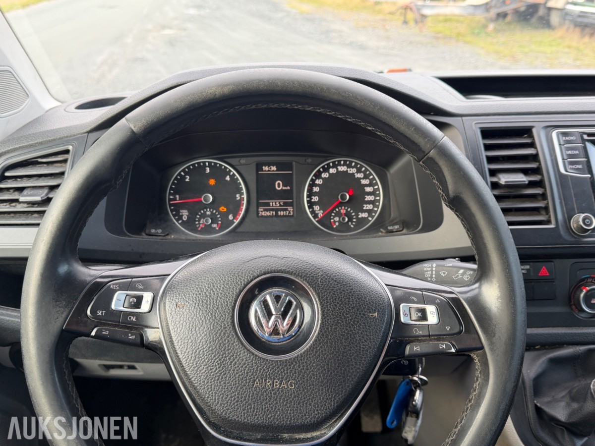 2016 VOLKSWAGEN TRANSPORTER PLAN DOBBELKABIN ACC H.FESTE