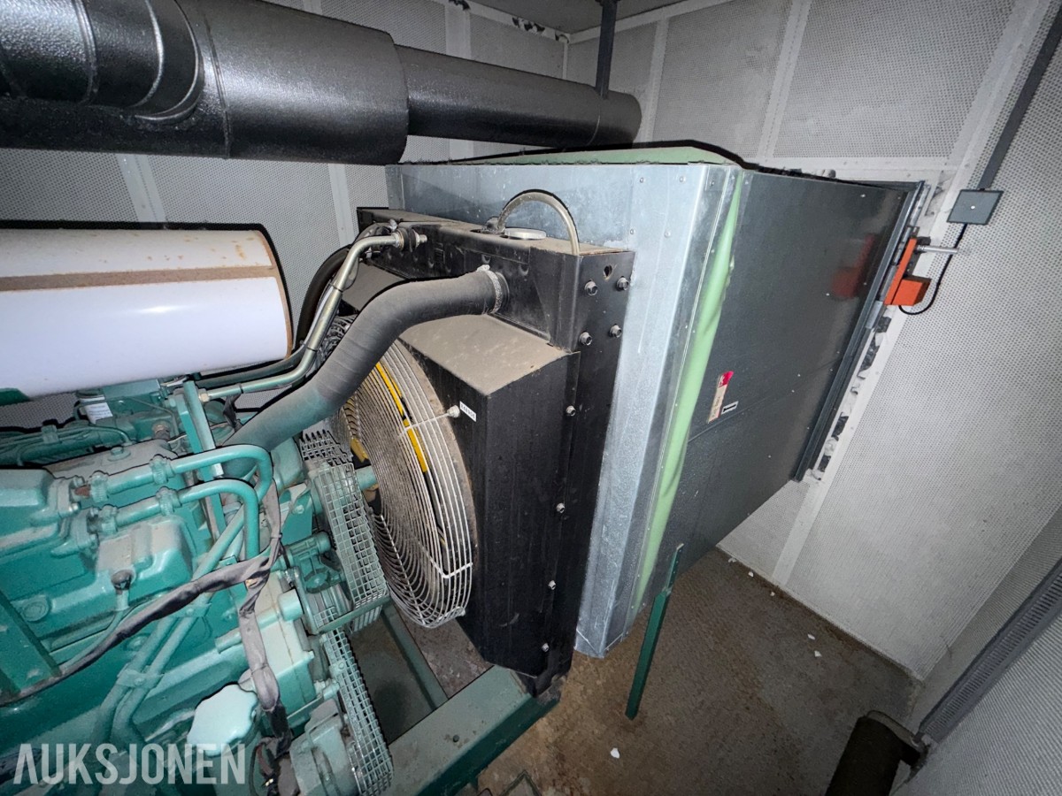 Containeraggregat 110 kVA / 88 kW diesel 400 V, 185 timer, rep,objekt