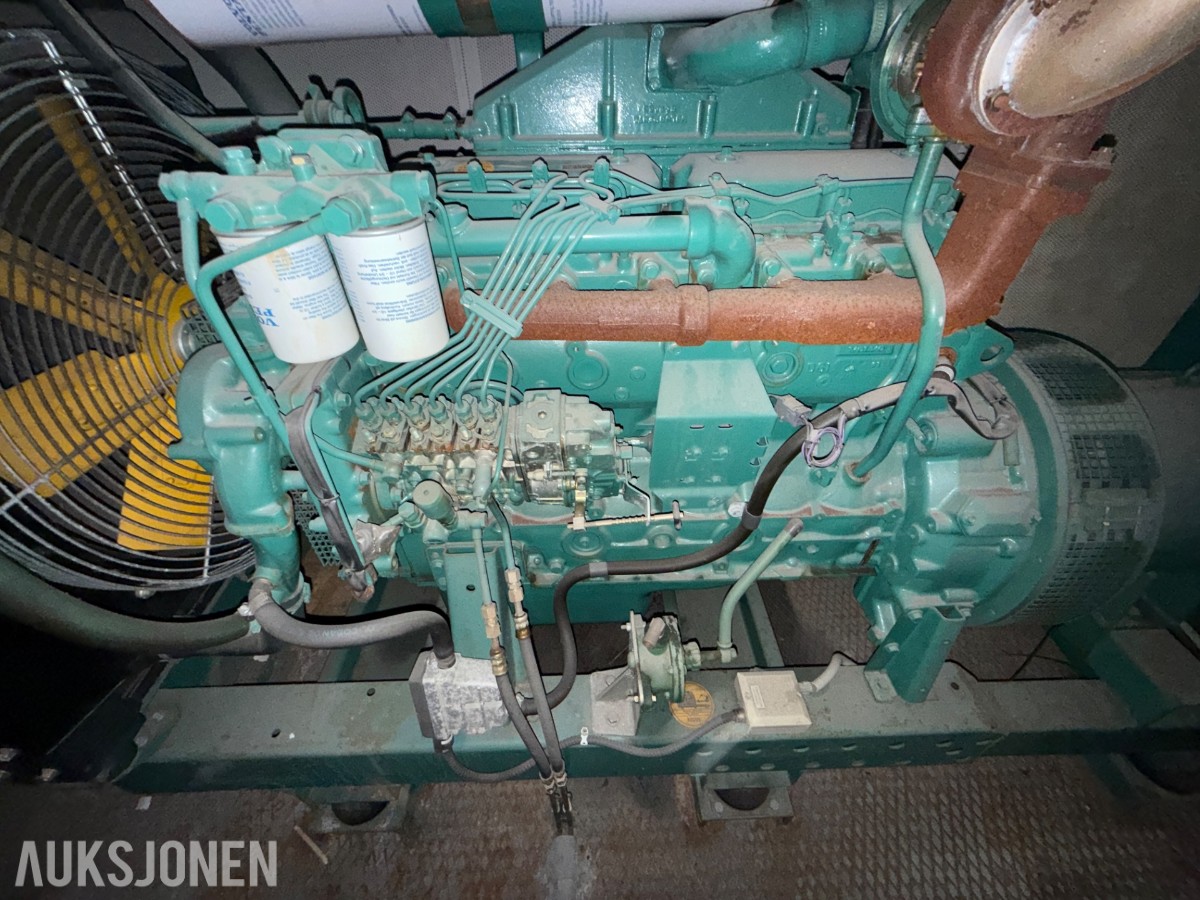 Containeraggregat 110 kVA / 88 kW diesel 400 V, 185 timer, rep,objekt