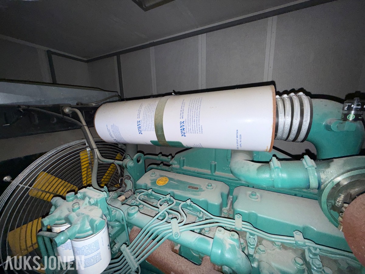 Containeraggregat 110 kVA / 88 kW diesel 400 V, 185 timer, rep,objekt