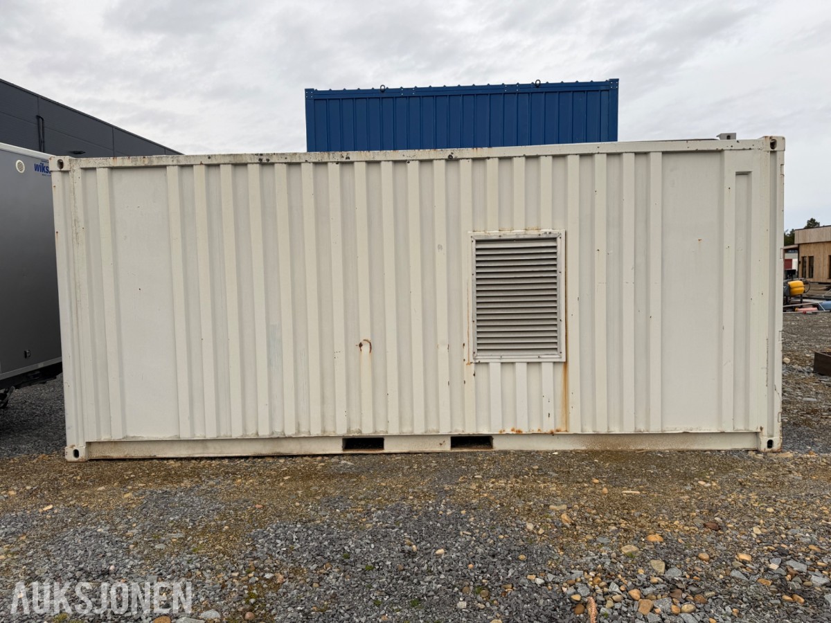 Containeraggregat 110 kVA / 88 kW diesel 400 V, 185 timer, rep,objekt