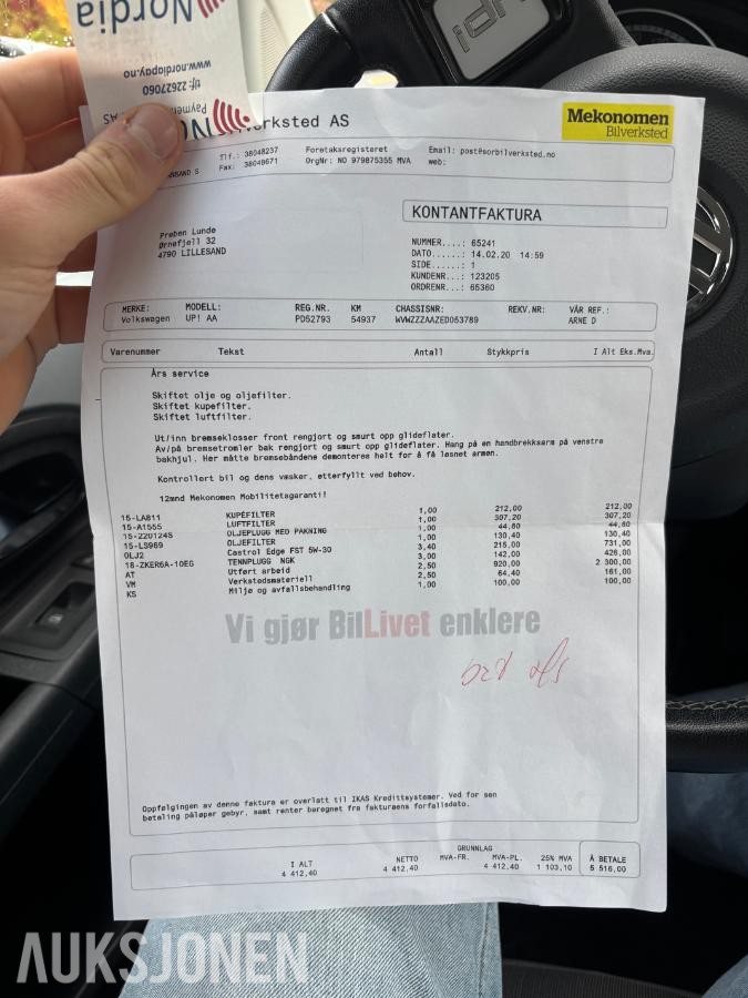 2014 Volkswagen Cross UP! 1.0 Bensin 75hk Cruisekontroll, Navigasjon