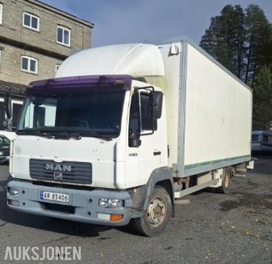 2002 MAN 9.185LLC kassebil kassebil med løftelem